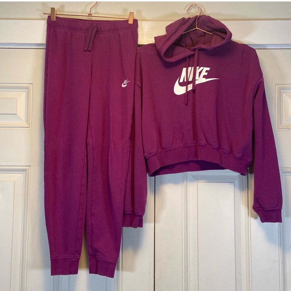 Nike Purple Hoodie and Joggers Set